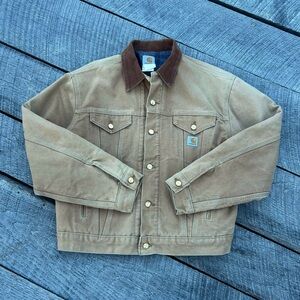 Vintage Carhartt Blanket Lined Detroit Trucker Jacket